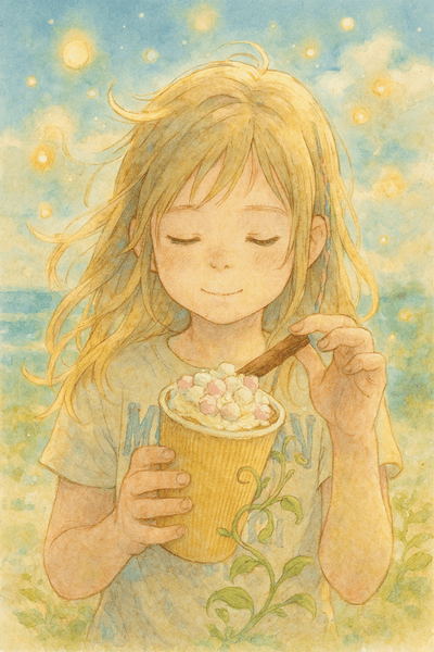 Amber - Founder of Amber's Slime Studio UK, enjoying bubble tea and creating handmade slimes with passion and creativity